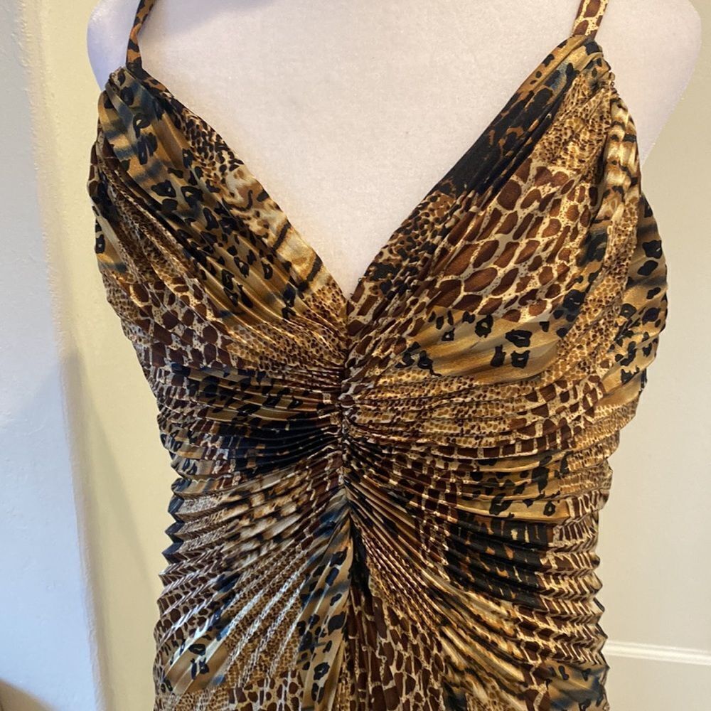 Joseph Ribkoff Animal Print Dress - Brown and Black - Picture 2 of 8